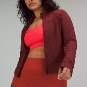 Lululemon Define Cropped Nulu Size 2 Red Merlot